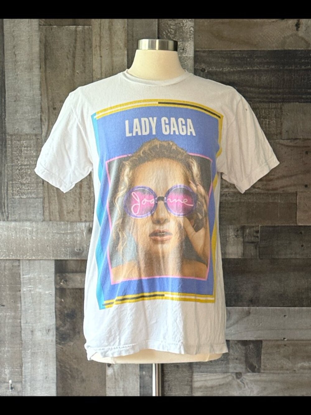 Lady Gaga Joanne Tour t-shirt medium pop music merch 2017 concert tee summer